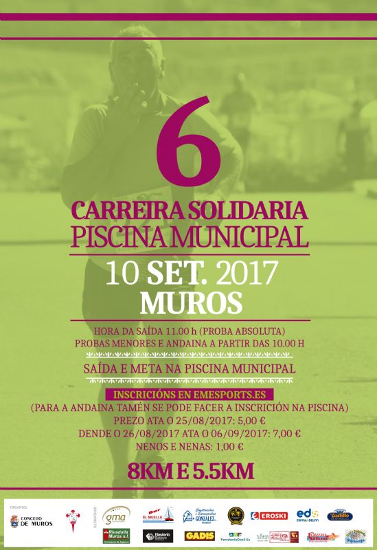 VI Carreira solidaria da piscina de municipal de Muros